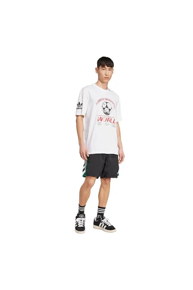 adidas Beyaz Erkek   T-shirt 90s FTBL TEE JX3065 - 4