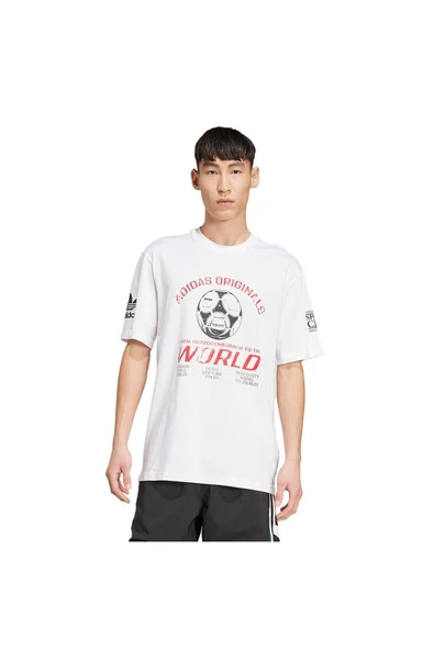 adidas Beyaz Erkek   T-shirt 90s FTBL TEE JX3065 - 2
