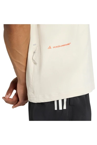 adidas Bej Erkek   T-shirt ADI365 HK T UF JM4246 - Resim 6