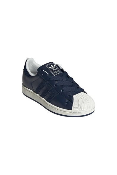 adidas Mavi Kadın   Sneaker SUPERSTAR II W JS4033 - Resim 6