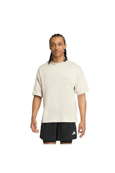 adidas Bej Erkek   T-shirt ADI365 HK T UF JM4246 - Resim 2