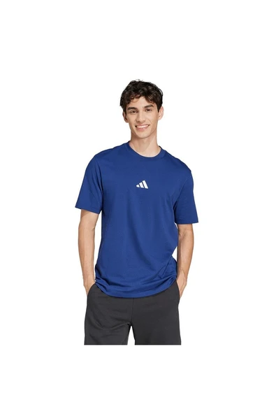 adidas Erkek  Mavi  T-shirt M SL SJ T JF1093 - Resim 2