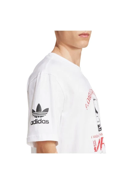 adidas Beyaz Erkek   T-shirt 90s FTBL TEE JX3065 - 6