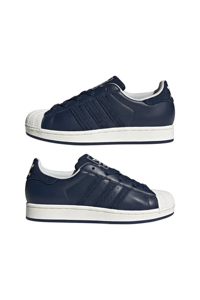 adidas Mavi Kadın   Sneaker SUPERSTAR II W JS4033 - Resim 10