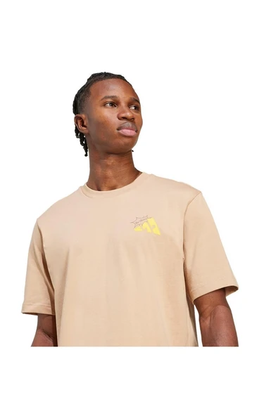 adidas Kahverengi Erkek   T-shirt M CHEESE T JM6461 - Resim 5