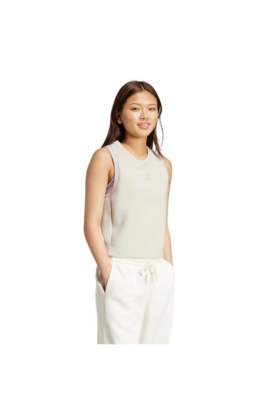 adidas Bej Kadın   Atlet W ALL SZN SL TK JV9867 - Resim 4