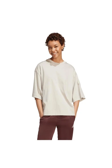 adidas Bej Kadın   T-shirt W ALL SZN SL T JV9889 - 2