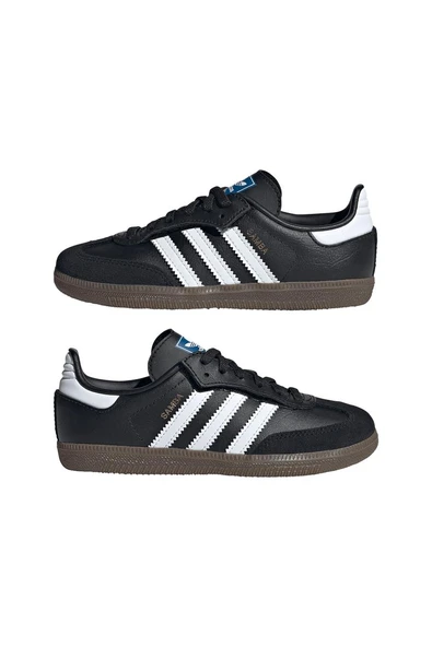 adidas Unisex Çocuk  Siyah  Sneaker SAMBA OG CF EL C JQ6390 - Resim 12