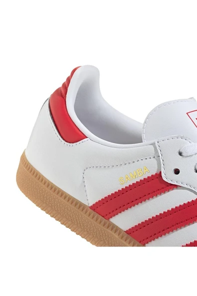 adidas Beyaz Unisex Çocuk   Sneaker SAMBA OG J JQ2833 - Resim 8