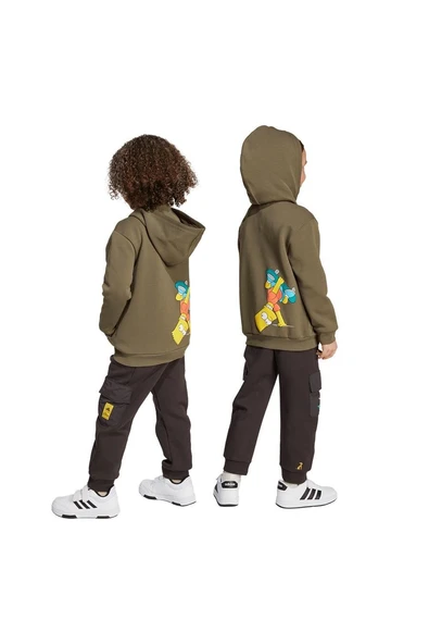 adidas Kahverengi Unisex Çocuk   Eşofman Altı LK SIM PNT JL9199 - 7