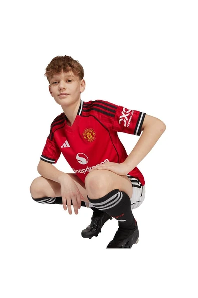 adidas Kırmızı Unisex Çocuk Forma MUFC H JSY Y JP3013 - 6