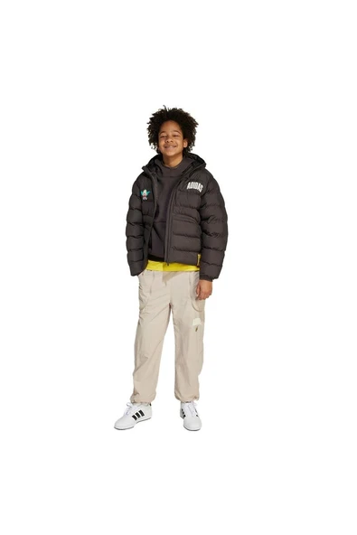 adidas Bej Unisex Çocuk   Eşofman Altı J SIM PNT JL9182 - Resim 4