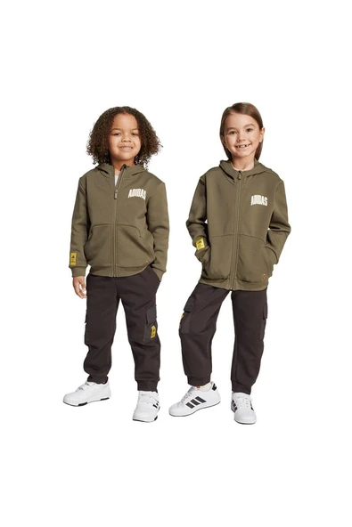 adidas Kahverengi Unisex Çocuk   Eşofman Altı LK SIM PNT JL9199 - 8