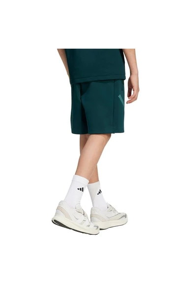 adidas Yeşil Unisex Çocuk   Şort J ZNE SHORTS JW2413 - Resim 3
