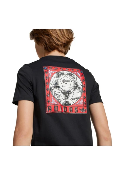 adidas Siyah Unisex Çocuk   T-shirt TEE JY2822 - Resim 5