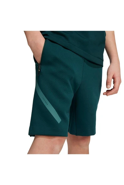 adidas Yeşil Unisex Çocuk   Şort J ZNE SHORTS JW2413 - Resim 5