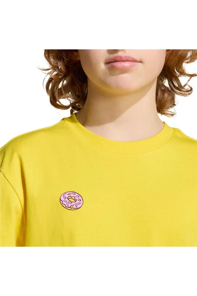 adidas Sarı Unisex Çocuk   T-shirt J SIM GFX T JM0818 - 5