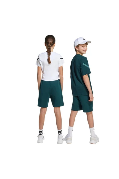 adidas Yeşil Unisex Çocuk   Şort J ZNE SHORTS JW2413 - Resim 7