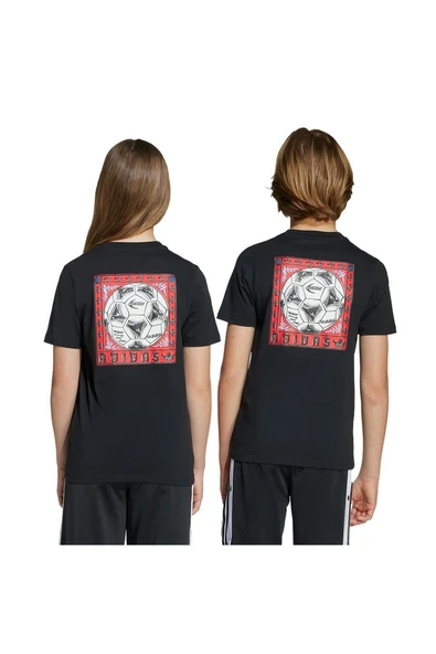adidas Siyah Unisex Çocuk   T-shirt TEE JY2822 - Resim 7