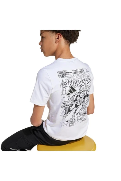 adidas Unisex Çocuk   T-shirt J MRVL SM GFX T JM0819 - Resim 5