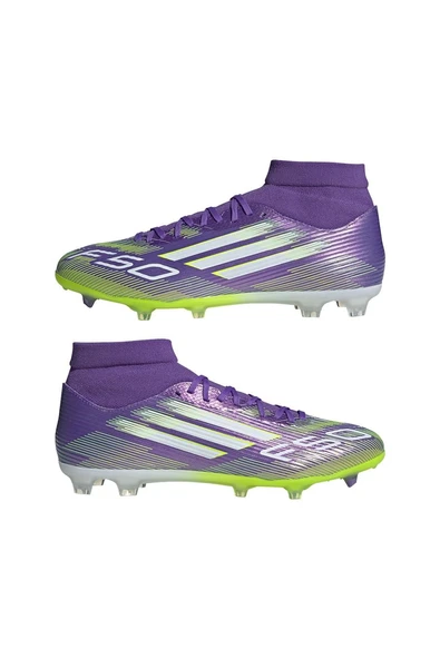 adidas Mor Erkek   Krampon F50 LEAGUE MID FG/MG JI0886 - 9