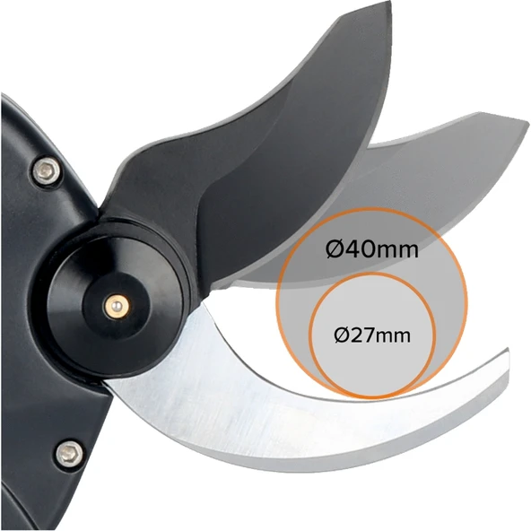 Bahco BCL240 40mm 21.6V 850W 2.5Ah 54Wh 1.23kg LED Ekran Kablosuz Akülü Budama Makası - 4