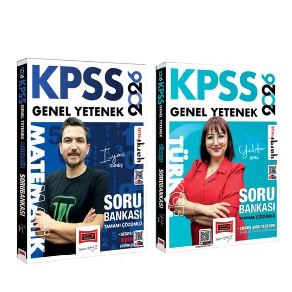Yargı Yayınları 2026 KPSS Genel Yetenek Matematik ve Türkçe Soru Bankası Seti 2 Kitap ürün görseli 1