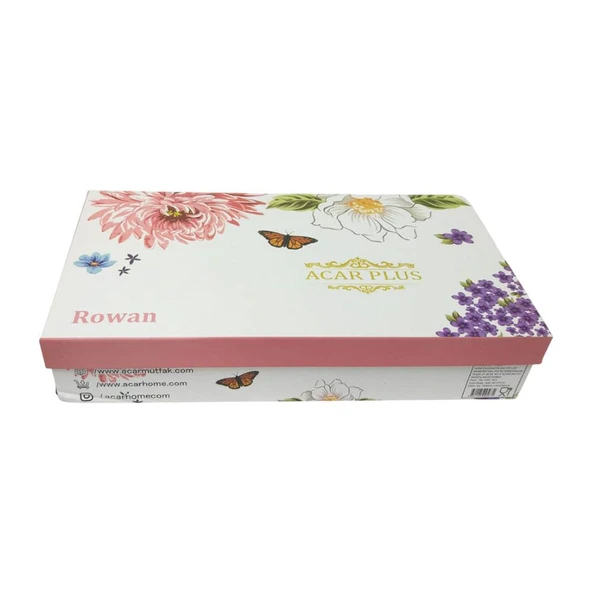 Acar Rowan 6 Kişilik Kahve Fincanı Takımı HXF-05173 Pudra - 3