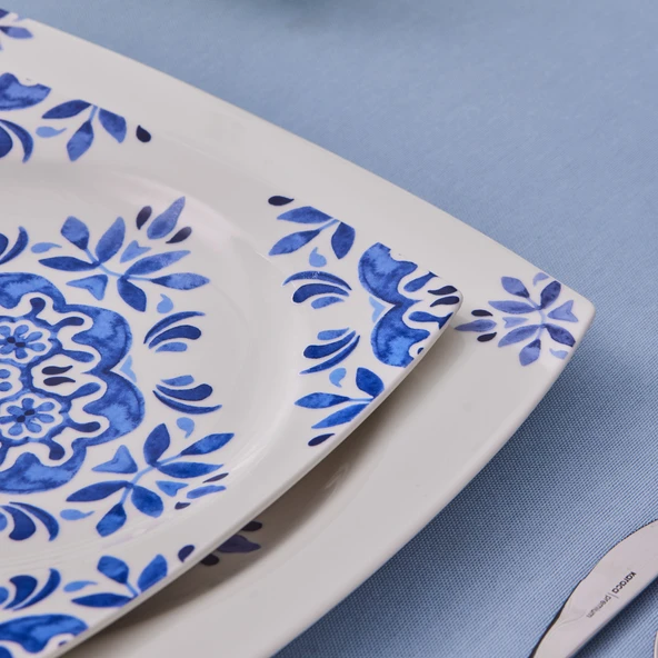 Karaca Square Bone Miranda 24 Parça 6 Kişilik Yemek Takımı - Resim 6