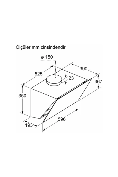 Siemens LC67KPJ30T Ankastre Davlumbaz - Resim 7