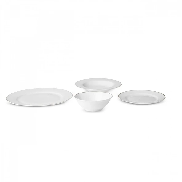 Karaca Elegance Bone Edera 24 Parça 6 Kişilik Yemek Takımı - Resim 11