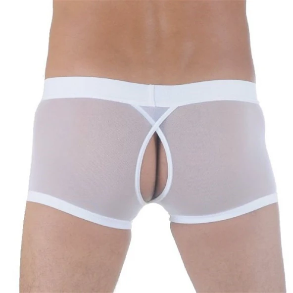 Tegan DM291122 Transparan Arkası Açık Mini Boxer