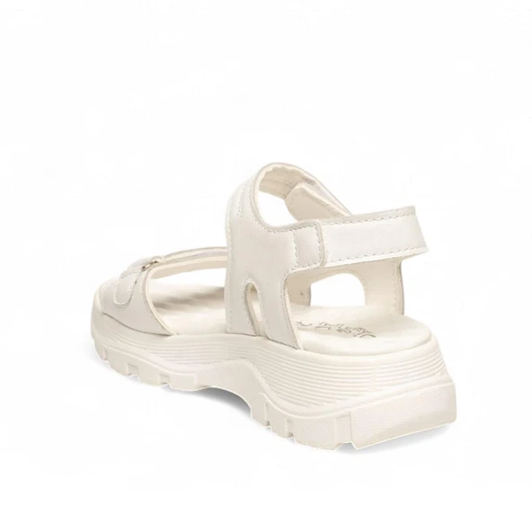 Potinonline Diva 1300 Kadın Cırtlı Kalın Taban Comfort Sandalet - 8