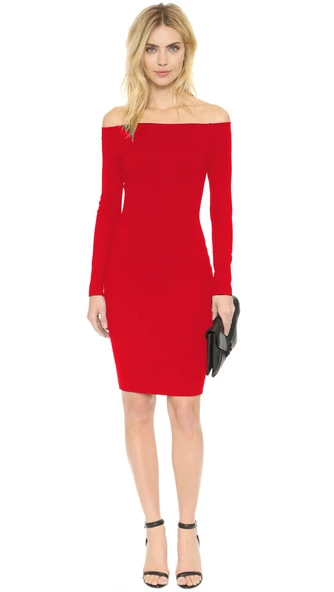 Tegan TP101298 Uzun Kollu Straplez Elbise - 3