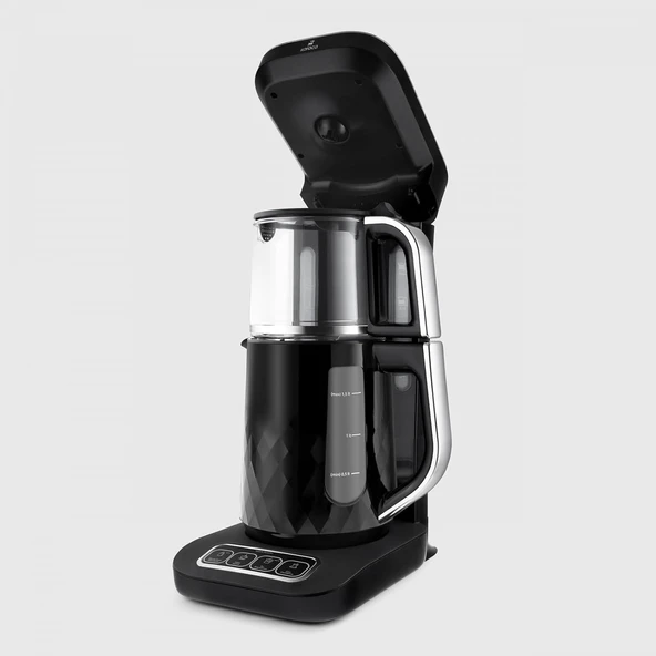 KARACA ÇAYSEVER ROBOTEA PRO QUARTZ 4 IN 1 BLACK CHROME - Resim 3