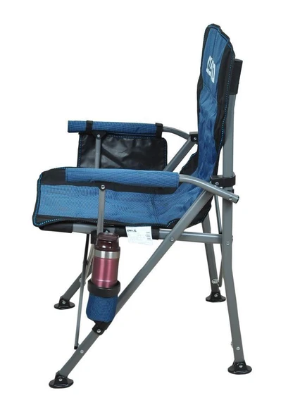 Oslo Lüks 4'iü Kamp Sandalye Seti Mavi - Resim 5