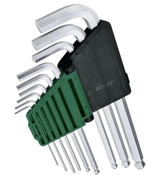 Bosch Alyan Anahtar Takımı Hex 9 Parça - Resim 2