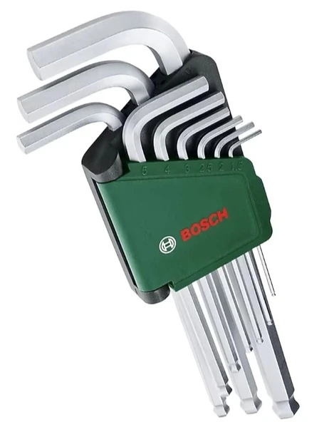 Bosch Alyan Anahtar Takımı Hex 9 Parça ürün görseli 1