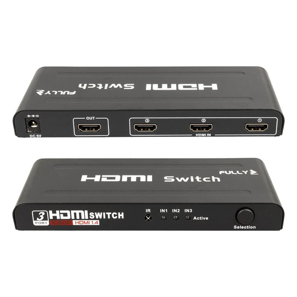 Fully G-538H 3 Giriş 1 Çıkış Hdmi Switcher Toplayıcı - Resim 3