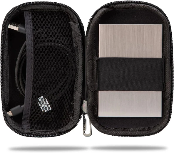 Classone HD2000 2,5 inç Hardisk Taşıma Çantası - Siyah - Resim 4