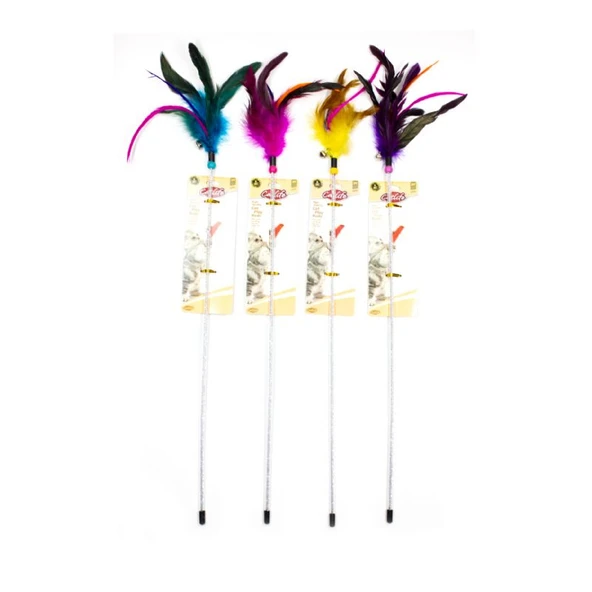 203566 Catlife Tüylü Zilli Kedi Oltası 55 Cm ürün görseli