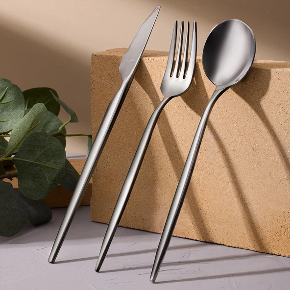 Aryıldız Porto 36 Parça 6 Kişilik Çatal Kaşık Bıçak Takımı 2265673 - 5