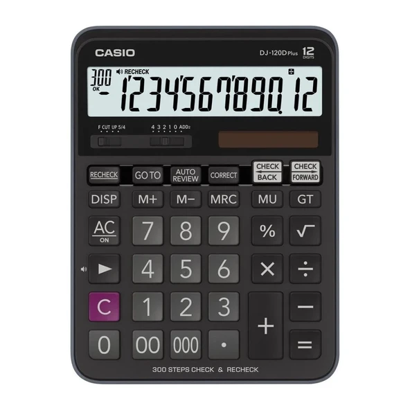 Casio Check Calculator 12 Haneli Masaüstü Hesap Makinesi /  DJ‑120D Plus - Resim 2