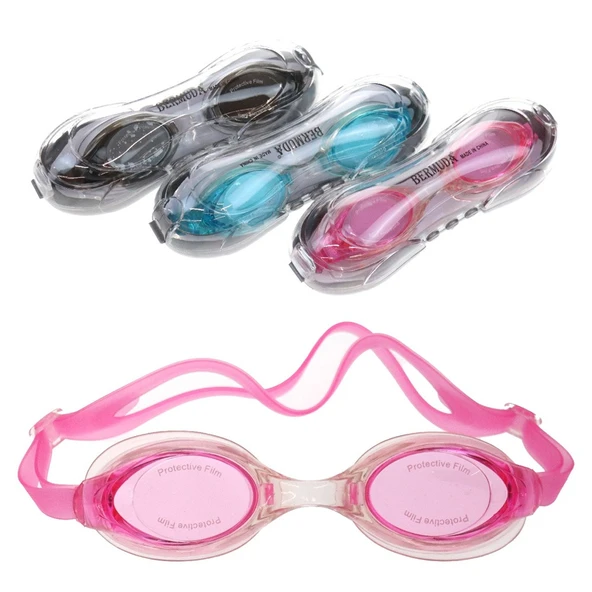 Havuz Deniz Yüzücü Gözlüğü Kutulu UV Korumalı Esnek Burun Yüzme Gözlüğü