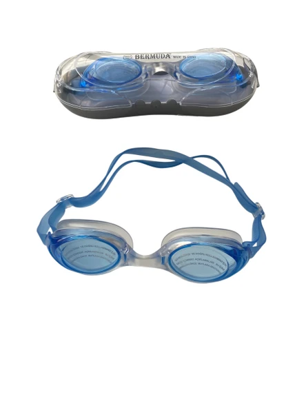 Havuz Deniz Yüzücü Gözlüğü Kutulu UV Korumalı Esnek Burun Yüzme Gözlüğü - 2