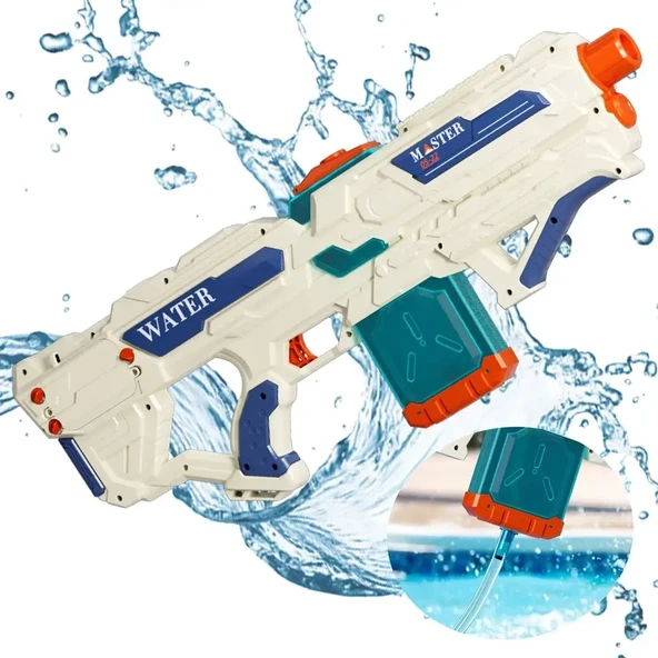 Elektrikli Güçlü XL Boy Su Tabancası Bataryalı Otomatik Tabanca ( Çocuklar ve Yetişkinler İçin )