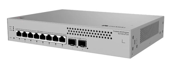 HUAWEI S310S 8T2X S310S 8T2X 8 10 100 1000BASE T PORTS 2 10GE SFP PORTS BUILT IN AC POWER FANLESS - 2