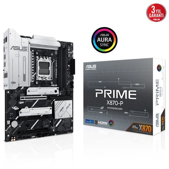 Asus Prime X870-P AM5 D5 Hdmi Type-C ürün görseli
