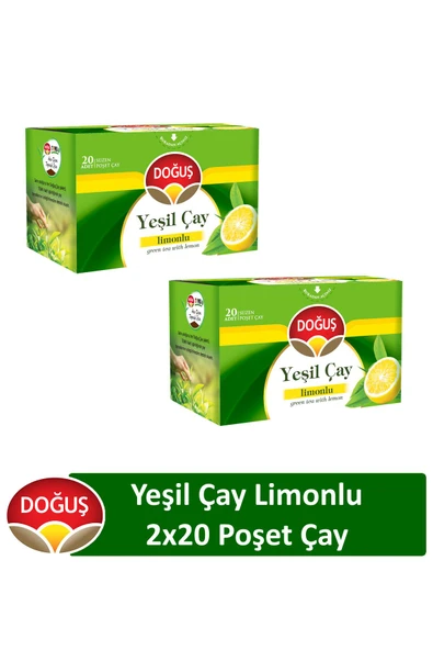Doğuş Yeşil Çay Limonlu 20'li X 2 Adet - 1