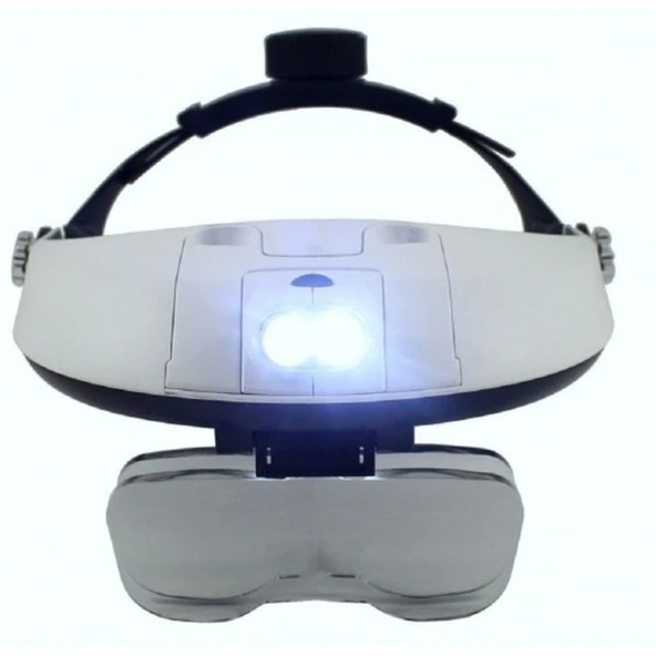 5 Mercekli Çok Fonksiyonlu Başlık Tip Işıklı Büyüteç 81001h - 4